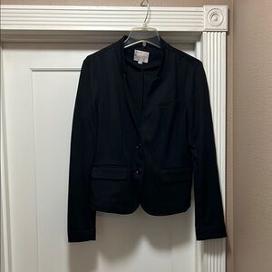 LOFT Black Tailored Blazer with Notched Lapels